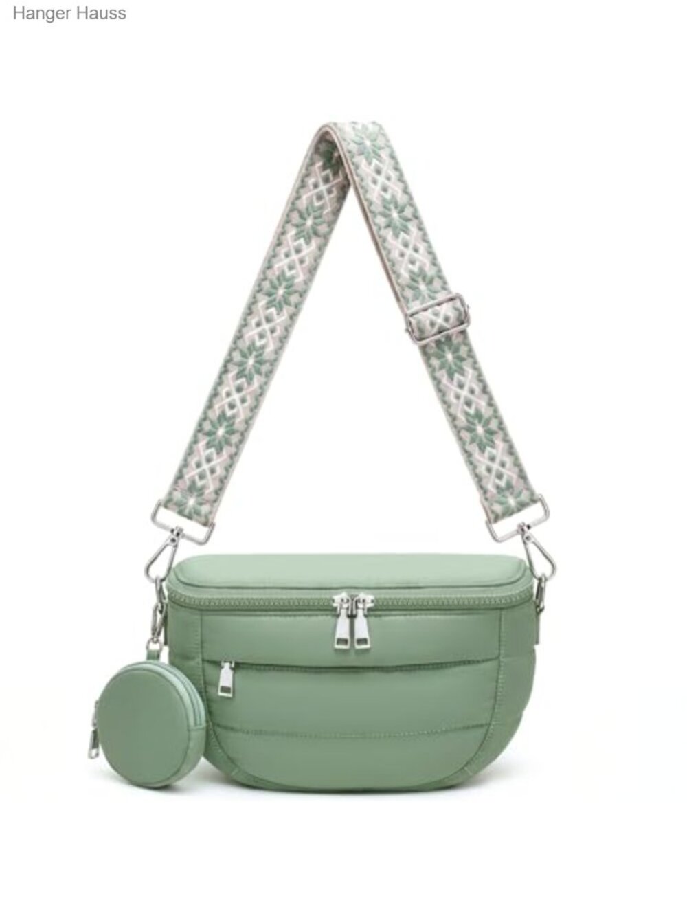 Lightweight Nylon Crossbody Bum Bag for Women RFID Travel